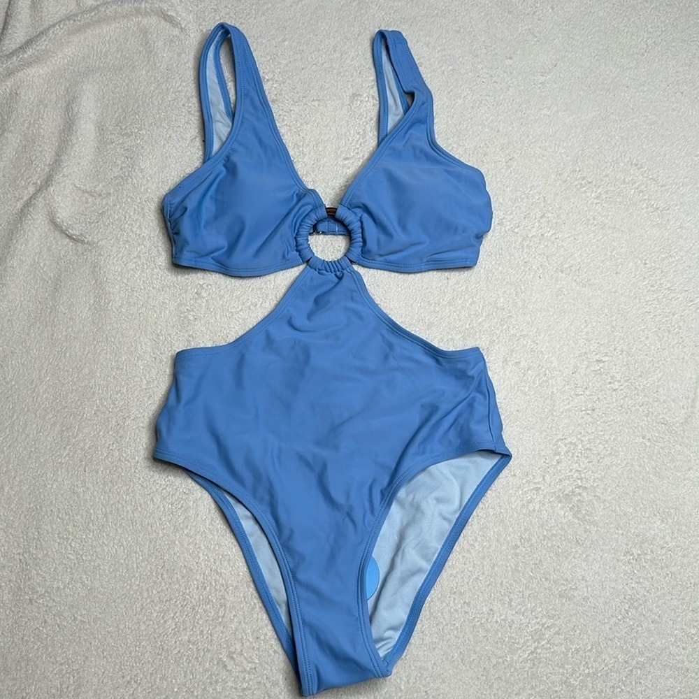 NWT! Small blue cupshe one piece cutout‎ swim
